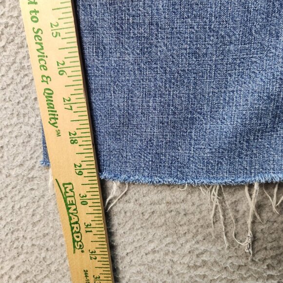 Women's Size 14 Lucky Brand Jeans Dungarees Bootcut Frayed Relaxed Classic Denim - Picture 6 of 11
